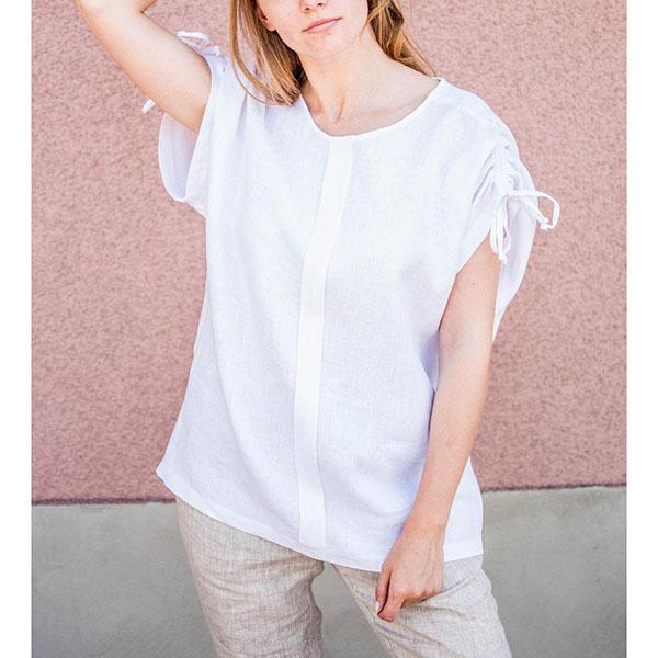 Casual Round Neck Loose Blouse