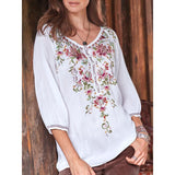 Floral Printed Long Sleeve Buttoned Shirt
