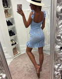 Women Fashion Zipper Slim Mini Dress