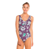 Women's new small fresh printed one-piece swimsuit