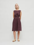 Women Fashion Solid Color Casual Elegant Sleeveless Midi Dress