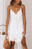 WanaDress V-neck Sling Lace Stitching Dress