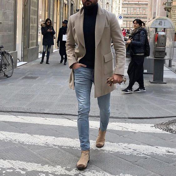 Hot Style Fashion Long Sleeve Chic Men Coats