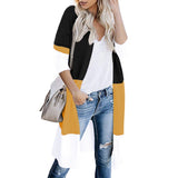 Multicolor Long Sleeve Loose Knitted Cardigan Sweaters