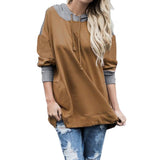 Women New Stylish Casual O-neck Long Sleeve Pullover Sweatshirts