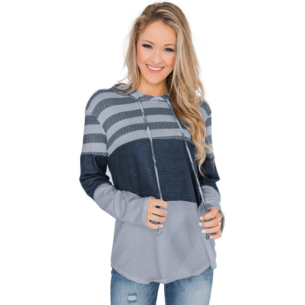 Women's loose long sleeve hooded Sweatshirt
