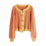 New Style Vintage Printed Knitting Cardigan Sweater