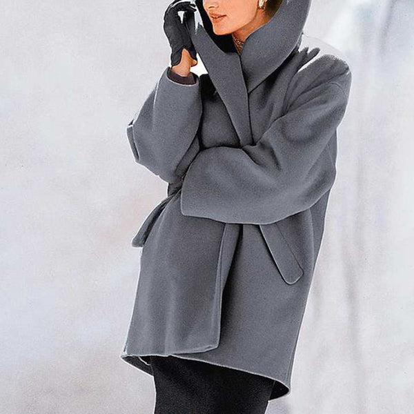 Women Fluffy Casual Warm Turndown Collar Fur Outwear Coat
