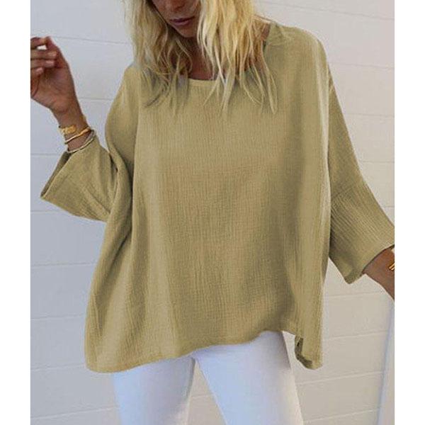 Plus Size Casual Solid Color Blouse