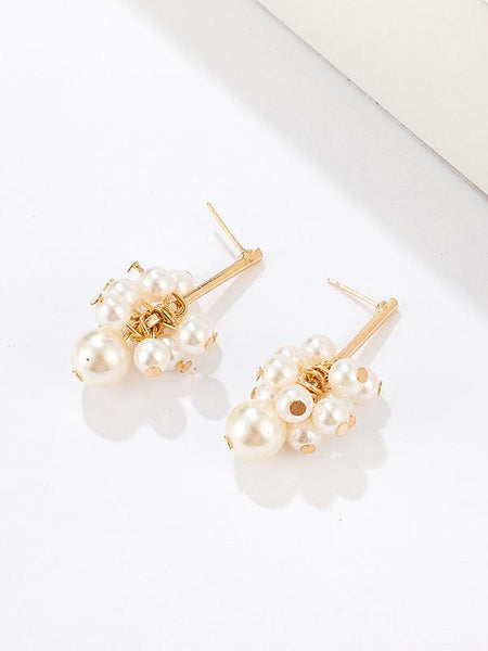 Size Pearl Tassel Earrings Accessories