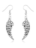 Personalized Retro Minimalist Angel Wings Pendant Earrings