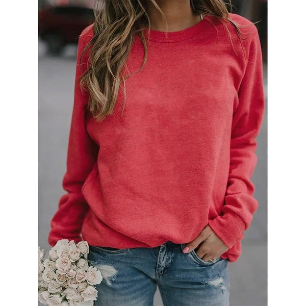 Long Sleeve Solid Color Shirts & Tops