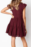 WanaDress Hollowed-out Ruffle Dress (3 colors)