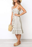 WanaDress Striped Buttons Dress