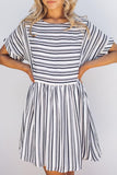 WanaDress White Striped Mini Dress