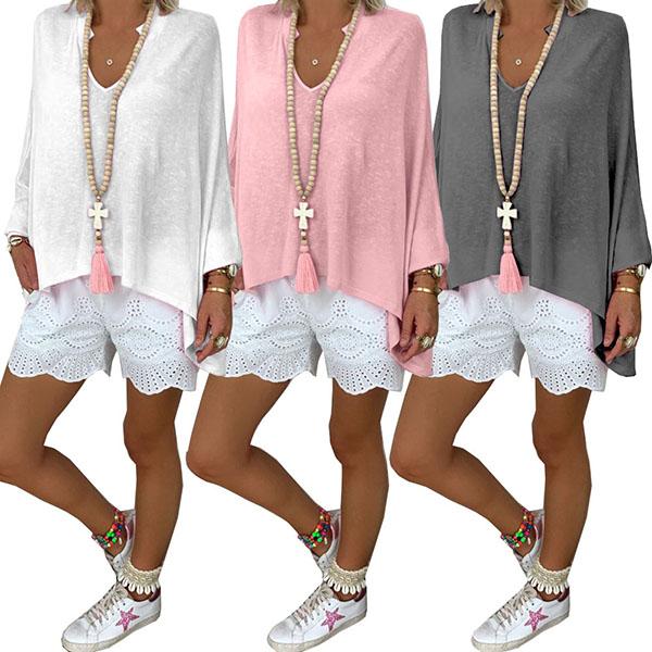 Casual Summer V Neck Blouse