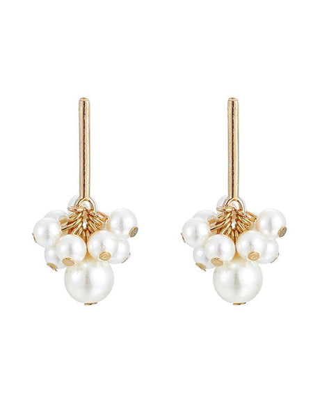 Size Pearl Tassel Earrings Accessories