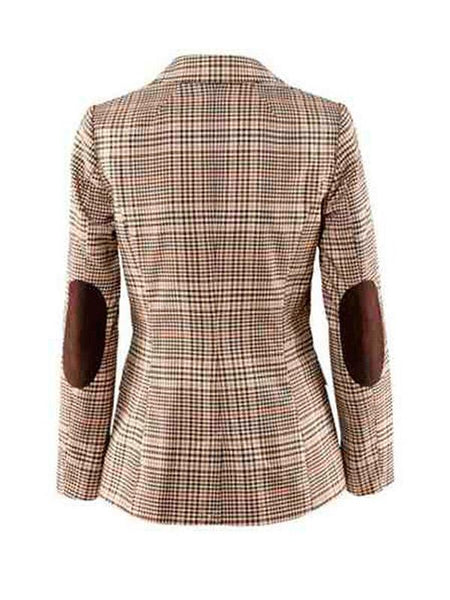 Hot Grid Woman Autumn Fashion Blazer