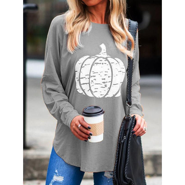 women's Long Sleeve Casual Abstract Blouses