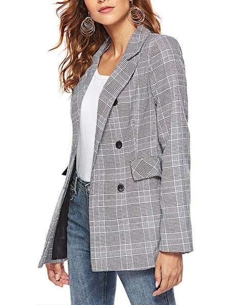 Fashion Grid Woman Autumn Blazers