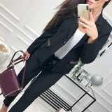 Lapel Long Sleeve Button Fashion Blazers