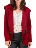 Lapel Plain Long Sleeve Blazer