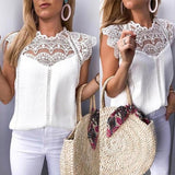 Sexy Lace Hollow Blouse