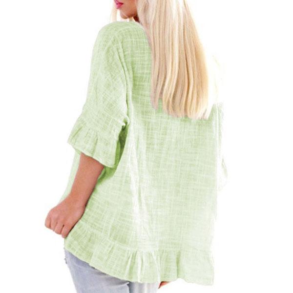 Casual Loose Solid Color Blouse