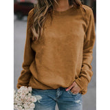 Long Sleeve Solid Color Shirts & Tops