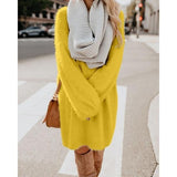 O Neck Women Winter Casual Long Sweater