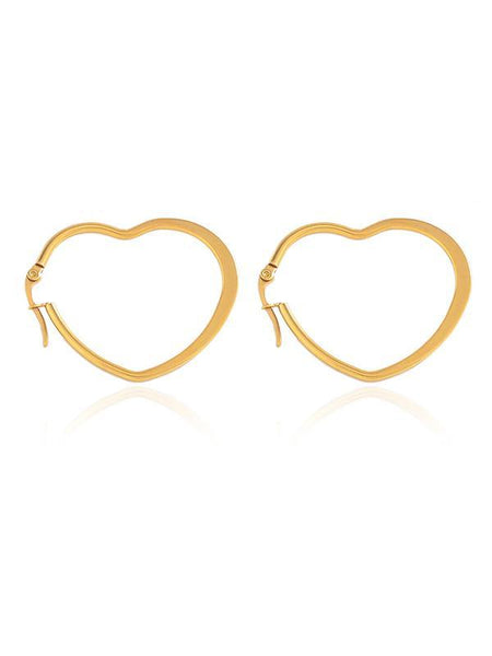 Hollow Loving Heart&Oval Shape Designed Earrings