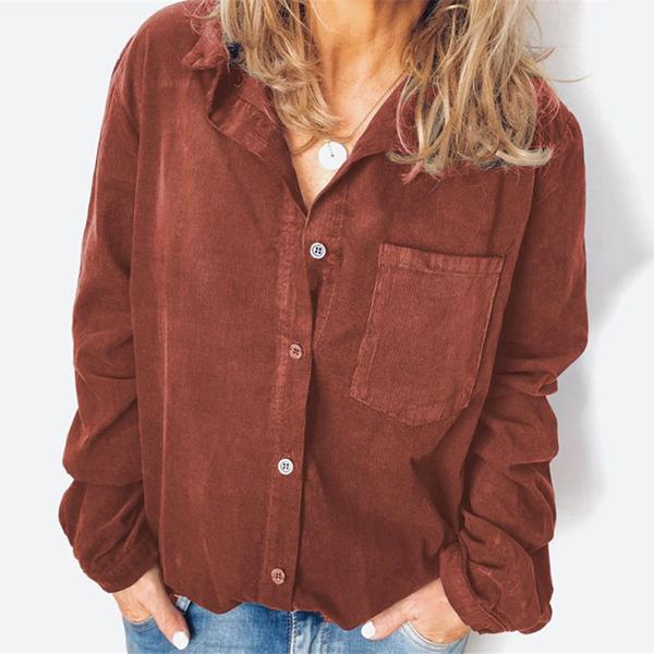 Casual Long Sleeve Buttons Blouse