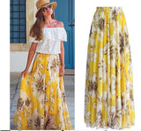Women Floral Chiffon Elegant Skirt