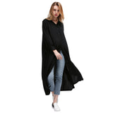 Women Fashion Long Sleeves Solid Color Shirts