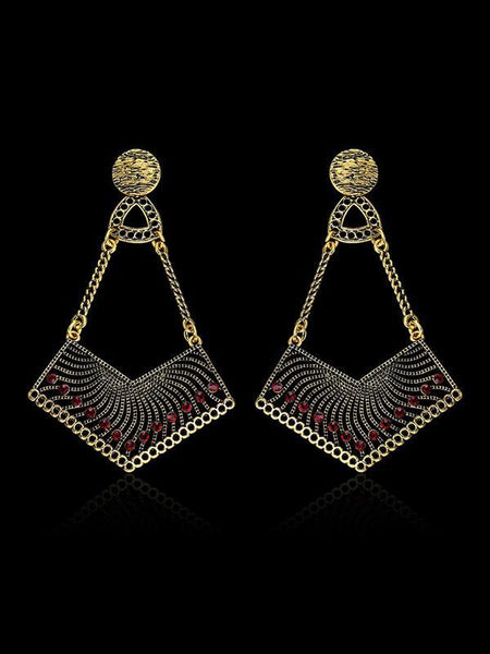 Fashion Bohemia Geomertry Hollow Earrings