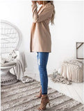 Fashion Pure Lapel Long sleeve Tee Blazer