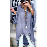 Casual Hollow Loose Irregular Blouse