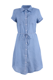 WanaDress Strap Short-Sleeved Denim Mini Dress