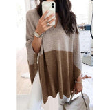 V-Neck Blouse Knitted Pullovers Casual Sweatershirt