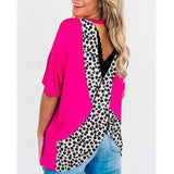 Casual Women Leopard & Polka Dot Blouse