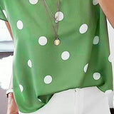 Casual Polka Dot Printed Loose Blouse