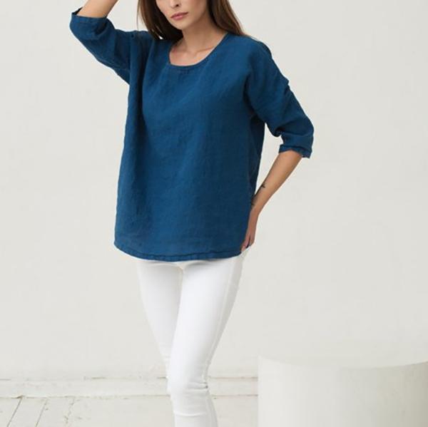 Simple Casual Half Sleeve Blouses