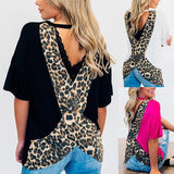 Casual Women Leopard & Polka Dot Blouse