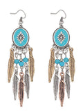 Turquoise Tassels Earrings Accessories