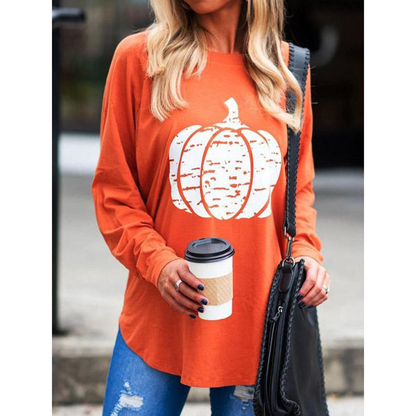 women's Long Sleeve Casual Abstract Blouses