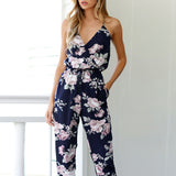 Women Summer Sleeveless New Style Print Jumpsuits