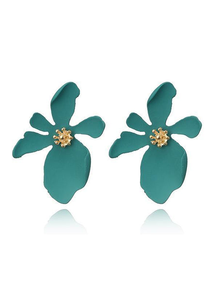 Fashion Flower Shape Alloy Earring Accessories