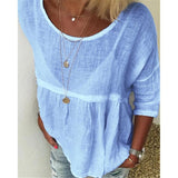 Women Casual O-Neck Holiday Blouses