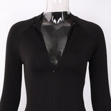 2022 Sexy Sheath Velvet Rompers Women Bodysuit Long Sleeve Regular Zipper Jumpsuits Women Fashion Streetwear Outfits Overalls