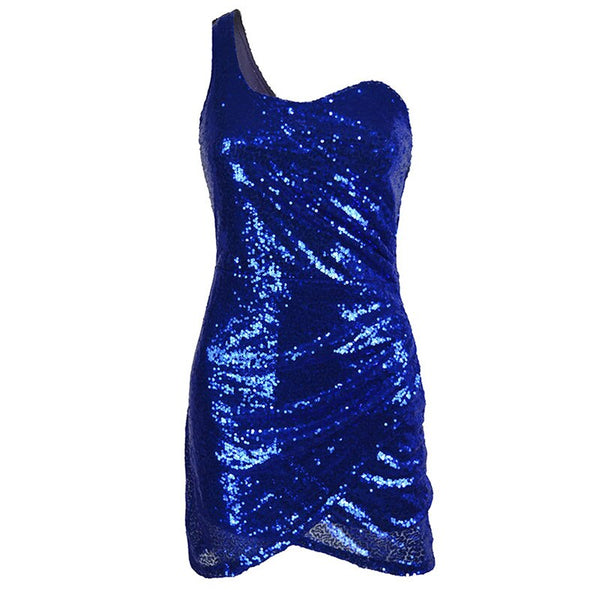 Women Sexy Sequined Slim Party Bodycon Mini Dress